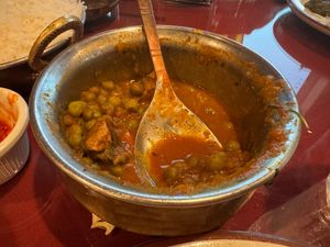 Matar Mushroom at India Oven in Cathedral City