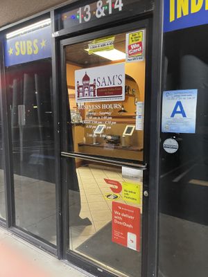 Outside  at Sam's in Joshua Tree