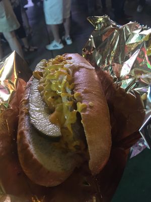 classic fremont dog w/o ketchup at Joy of Hot Dog in Las Vegas