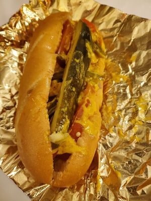 Chicago Dog with Beyond Meat at Joy of Hot Dog in Las Vegas