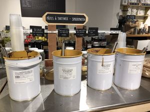 Lots of things in bulk, including nut butters  at The Barn in Brussels