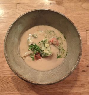 Onion soup - such amazing complex flavours at Fino in Gdansk