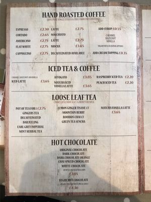 Menu (September 2019) at Gingers Welsh Bakery in Haverfordwest