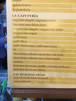 Vegan cappuccino  at OGGI in Santiago