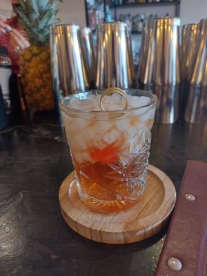 Kraken old fashioned at Rustica in Torrevieja