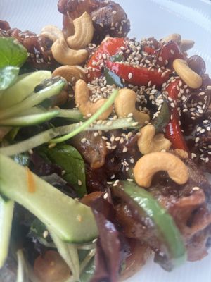 Mock duck salad    at Rustica in Torrevieja