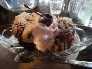 Ice-cream dessert at Lula's :)  at Blythe Anne's in New York City