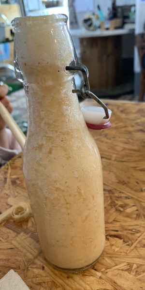 Fresh fruit smoothie  at Cafe La Lola  in Gran Canaria