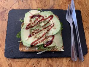 Avocado toast  at Cafe La Lola  in Gran Canaria
