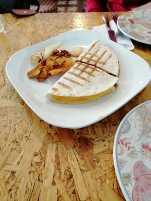 Quesadilla with vegan cheese  at Cafe La Lola  in Gran Canaria