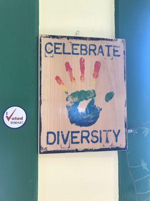 Happy Signage at Sally Ann's Cafe and Market in Lubec