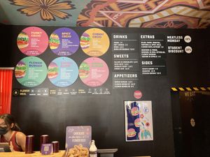 Da menu at Flower Burger in Bologna