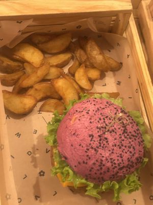 Cherry Bomb Burger  at Flower Burger in Bologna