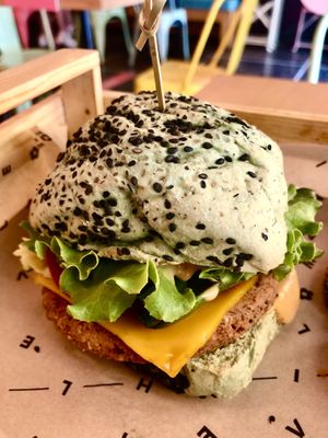 BBQ jungle burger  at Flower Burger in Bologna