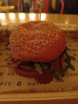 Panino Funghello #Veganuary at Flower Burger in Bologna