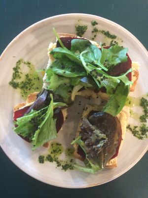 Tartines at Open Gare in Biarritz