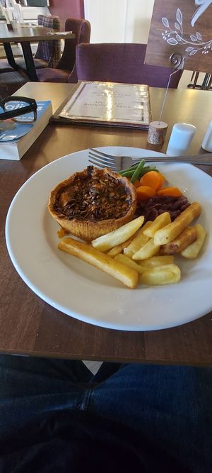 Main course  at The Crown Hotel in Newton Stewart