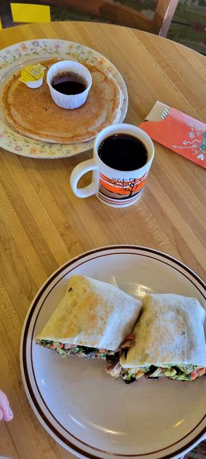 Vegan pancake burrito at The Toasted Owl Cafe - Cortland Blvd in Flagstaff