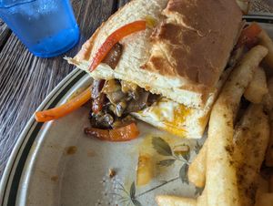 Cheesesteak at The Toasted Owl Cafe - Cortland Blvd in Flagstaff