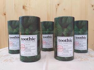 Vegan toothpaste tablets. Photo by: Zelena japka on Facebook at Zelena Japka in Maribor