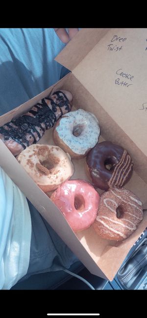Oreos Twist, Lemon Poppy, Cookie Butter, Chocolate Vanilla, Strawberry, Cinnamon Sugar  at Pepperbox Doughnuts - Design Center  in Charlotte