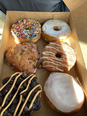 All great and all vegan!   at Pepperbox Doughnuts - Design Center  in Charlotte