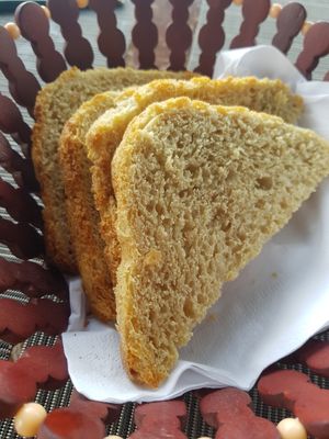Homemade bread at El Mirador in Panama City
