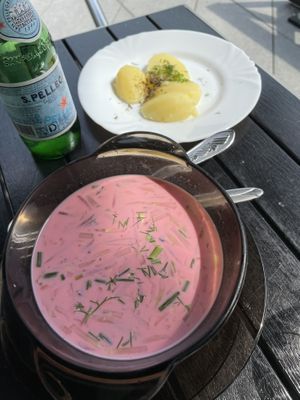 Šaltibarščai  at Vilties Vaistinės Arbatine in Kaunas