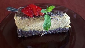 Raw cake at Vilties Vaistinės Arbatine in Kaunas