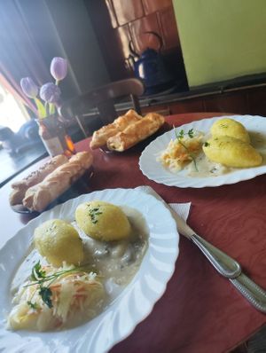 Great meal at Vilties Vaistinės Arbatine in Kaunas