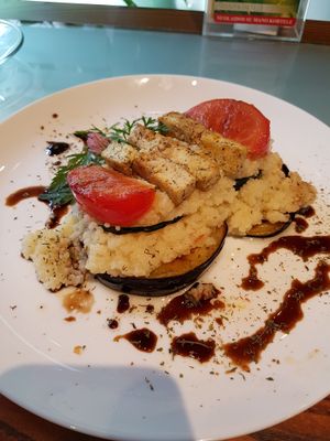 Lasagne at Vilties Vaistinės Arbatine in Kaunas