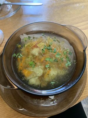 Veggie soup  at Vilties Vaistinės Arbatine in Kaunas