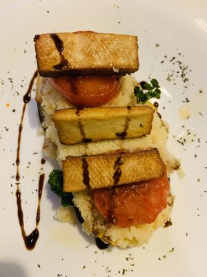 Lasania with smoked tofu 💖 at Vilties Vaistinės Arbatine in Kaunas