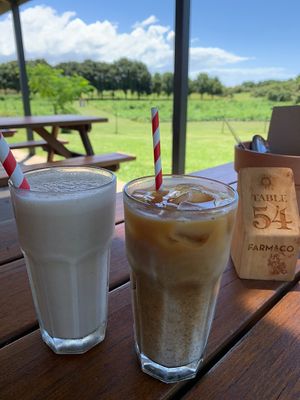 Dandy chai and banana smoothie  at Farm & Co in Cudgen