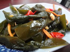 Spicy braised kelp  at E-PACS Vegan Cafe in East Tamaki