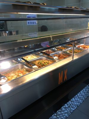 There are always 10 or more options to choose from + rice at Vegetarian Stall - UNMC Cafeteria in Selangor