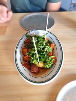 Papas con salsa at El Planta in South Brisbane