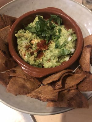 Guac and chips at El Planta in South Brisbane
