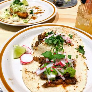 Tacos 👌🏼 I think the carne asada (not pictured) was the fave  at El Planta in South Brisbane