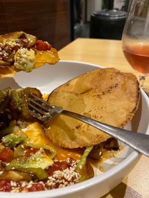 Lovely tuna inspired vegan option  at El Planta in South Brisbane