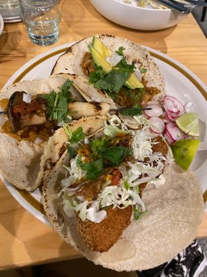 A selection of the tacos.  at El Planta in South Brisbane