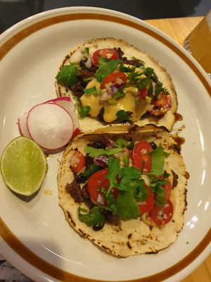 Mushroom tacos at El Planta in South Brisbane