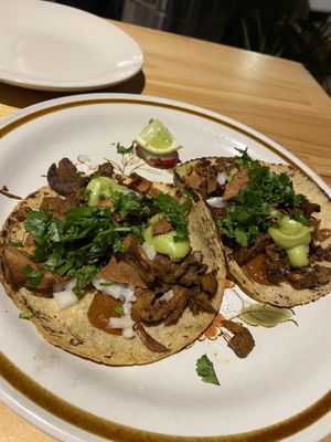 Carne asada tacos  at El Planta in South Brisbane