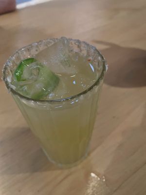 Jalapeño margarita mocktail  at El Planta in South Brisbane