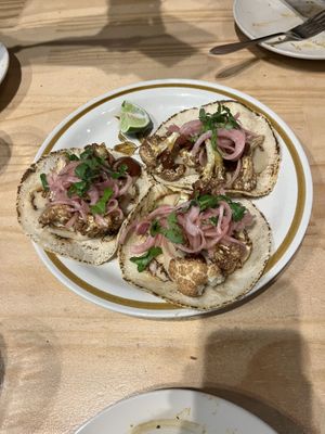 Veggie tacos  at El Planta in South Brisbane