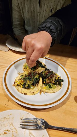 Zucchini tacos at El Planta in South Brisbane