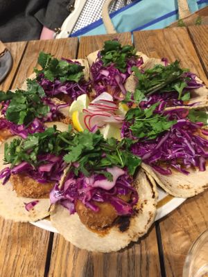 Fish Tacos at El Planta in South Brisbane