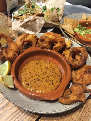 Onion rings at El Planta in South Brisbane