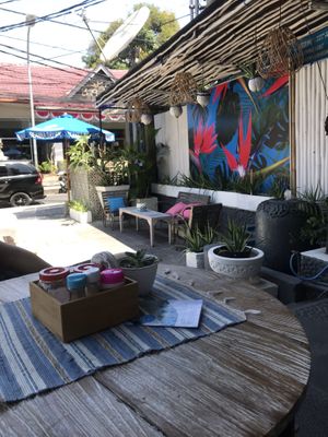 Outdoor seating at Deanna Day Spa in Seminyak