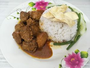 Rendang Chicken Rice at Soon Tet BCH in Selangor